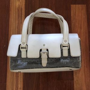 Calvin Klein leather canvas bag
